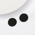 DIY black round felt pads for handmade hair accessories and bow making supplies - 20mm (10 Pieces/Pack) / Black