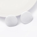 White round non-woven felt pads for DIY hair accessories and craft base materials - 30mm (10 Pieces/Pack) / White