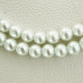 Double-layer cream white glass pearl beads with smooth glossy finish for DIY jewelry - 6mm (1.4mm Hole) / White