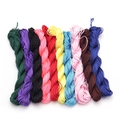 Colorful 10-pack of braided core cords for DIY jewelry making and handmade crafts - 1.0mm 10 Bundles Mix / Multicolor