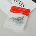 Silver butterfly earring back stoppers in bulk packaging for DIY jewelry making accessories - Butterfly Shape / Small / Silver