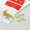 Golden butterfly metal earring backings and DIY jewelry parts in retail packaging - Butterfly Shape / Small / Gold