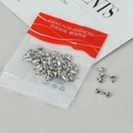 Silver metal butterfly earring backs set for DIY jewelry making and secure stud fastening - Butterfly Shape / Medium / Silver