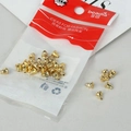 Golden bullet shape metal earring backs replacements for DIY jewelry making - Bullet-Shaped / Medium / Gold
