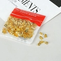 Golden butterfly earring backs for DIY jewelry making in bulk packaging - Butterfly Shape / Large Edition / Gold