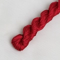 Dark red braided core cord with twisted texture and silky finish for DIY jewelry crafts - 1.0mm 24 Meters/Roll / Dark Red