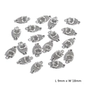 Ciondoli a forma di gufo in lega d'argento per gioielli DIY 9mm x 18mm - 20 Pezzi/Confezione / Gufo (9x18mm)