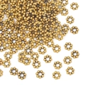 Golden plated alloy plum flower spacer beads for DIY jewelry and necklace making - Electroplated Antique Gold