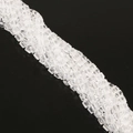 Strand of 8mm transparent faceted crystal square beads for DIY jewelry making - 8mm (20 Pieces/Pack) / Clear White