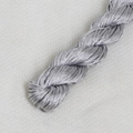 Cordon tressé en gris argenté brillant pour la création de bijoux et loisirs créatifs - Gris / 24m/Rouleau