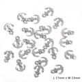 Silver anchor alloy pendant for DIY jewelry making, size 17mm x 13mm for necklaces - Anchor (13X17mm) / Electroplated Antique Silver