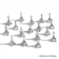 Eiffel Tower alloy charms in bright silver finish for DIY jewelry making 20x9mm - Eiffel Tower (9X20mm) / Electroplated Antique Silver