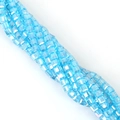 8mm light blue faceted glass crystal cube beads for DIY jewelry making and bracelets - 8mm (20 Pieces/Pack) / Lake Blue AB