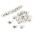 Gefacetteerde zilveren CCB losse kralen met gaten voor DIY sieraden maken - Gefacetteerde Bal (8mm, 100 Stuks/Verpakking) / Zilver