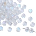 Translucent AB coated rose shaped acrylic beads for DIY jewelry and necklaces - Rose / 10 Pieces/Pack (Approx. 6mm) / Clear