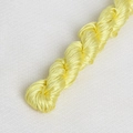 Cordon tressé jaune citron vif pour la fabrication de bijoux artisanaux faits main - Light jaune / 24m/Rouleau