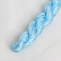 Cordon tressé bleu clair pour bijoux DIY avec texture torsadée et éclat soyeux - Bleu ciel / 24m/Rouleau
