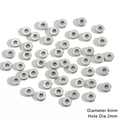 Bulk silver alloy spacer beads for DIY jewelry making with 6mm diameter and 2mm hole size - Flat Grooved Ring Style / 50 Pieces/Pack (6mm/Hole 2mm) / Antique Silver