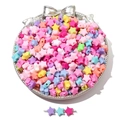 Colorful star-shaped acrylic beads for DIY jewelry making in macaron pastel shades - Light Color Star (9mm) / 100 Pieces/Pack / Random Mixed Colors