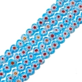 8mm hellblaue Herzform Millefiori Glasperlen für DIY Armbandherstellung - 8mm (10 Stück/Packung) / Hellblau