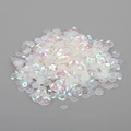Paillettes esagonali iridescenti rosa e viola per artigianato fai-da-te e abiti - Trasparente Iridescente