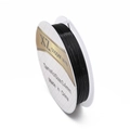 Black 0.4mm copper wire roll for DIY handmade jewelry and beaded craft accessories - 0.3mm (Approx 14.5m/Roll) / Black