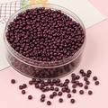 Perles de rocaille violet foncé métallisées en boîte plastique pour bijoux DIY - Violet Royal Argenté