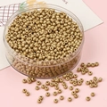 Perles de rocaille dorées mates pour la création de bijoux DIY en boîte ronde - Or Clair Mat