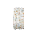 Multilayer bohemian style natural stone beaded bracelet with blue and orange marble texture - Round Beads (BTB955) / Natural Amazonite