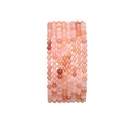 Handmade multi-layer natural stone bead bracelet in soft pink and orange tones - Natural Pink Aventurine