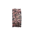 Natural rhodonite stone beaded bracelets with mixed pink, black, and grey mineral textures - Natural Rhodonite