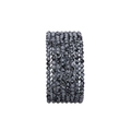 Polished natural snowflake obsidian round bead bracelets with unique grey speckles - Natural Snowflake Obsidian