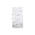 White howlite natural stone round beads elastic bracelets with grey marble texture - Natural Howlite