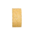 Multi-strand pale yellow round stone bead bracelet set with polished translucent finish - Natural Yellow Jade