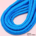 Perline a disco blu 7x4mm, 110 pezzi per creazione braccialetti DIY in stile etnico - Celeste