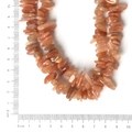Natural orange sunstone beads string with irregular polished crystal shapes for DIY jewelry - 10-30mm 38cm/str Approx 50pcs / Natural Orange Moonstone