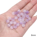 8mm purple gradient glass round beads for DIY handmade bracelet and jewelry making - Jelly Two-tone Beads / 8mm (Aperture approx 1mm) - 20 Pieces/Pack / Purple