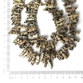 Natural dalmatian jasper stone bar beads for DIY jewelry with ruler for size reference - 10-30mm 38cm/str Approx 50pcs / Natural Dalmatian Stone