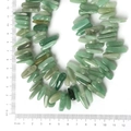 Natural green aventurine irregular stone beads for DIY jewelry with ruler measurement - 10-30mm 38cm/str Approx 50pcs / Natural Green Aventurine