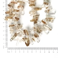 Natural sunstone chip beads with orange golden inclusions for DIY bracelet jewelry - 10-30mm 38cm/str Approx 50pcs / Synthetic Gold Rutilated Quartz