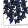 Natural deep blue Lapis Lazuli irregular stone beads with gold pyrite spots for jewelry - 10-30mm 38cm/str Approx 50pcs / Lapis Lazuli