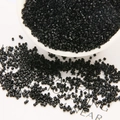 Bulk glossy black cylinder glass delica beads for handmade jewelry DIY projects - 100g/Pack / Black