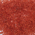 Orange red silver-lined glass bugle beads for DIY embroidery and jewelry design - 2x6mm, Aperture Approx 0.8mm, 10g/Pack (Approx 300 Pcs) / Orange Red