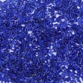 Großpackung 450g glänzende tiefblaue Glas-Stiftperlen für DIY-Schmuck und Handarbeit - 2x6mm, Lochdurchmesser ca. 0,8 mm, 10 g/Packung (ca. 300 Stück) / Saphirblau