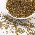 Goldene zylindrische Metallperlen für DIY Schmuckherstellung und Bastelarbeiten - 100g/Packung / Altgold