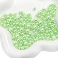 Lustrous light green faux pearls in assorted sizes for DIY crafts and decor - 3-8mm / Light Green