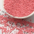Bulk 100g pack of 2mm matte pink glass seed beads for DIY jewelry making material - 100g/Pack / Deep Pink