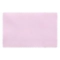 Chiffon de nettoyage pour bijoux rose clair avec bords dentelés pour entretien - 8x8cm / Rose