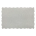 Chiffon de polissage en velours double face gris clair avec des bords décoratifs en zigzag - 8x8cm / Gris