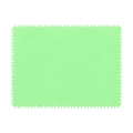 Microfiber silver polishing cloth in light mint green with serrated zigzag edges - Green